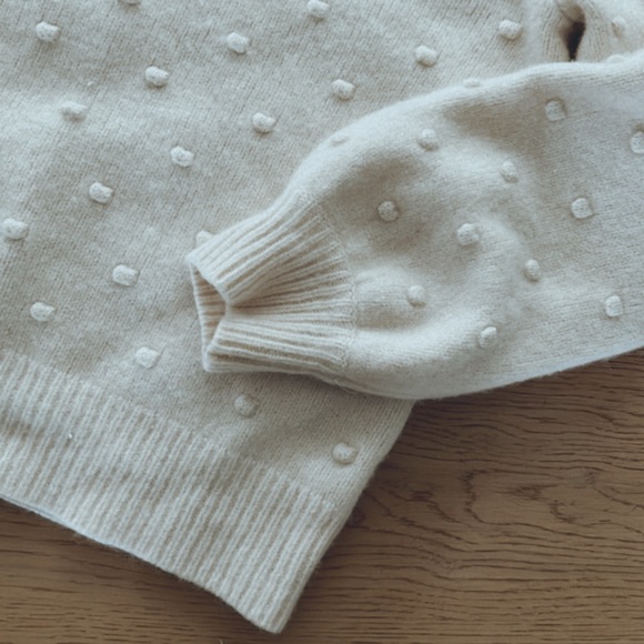 EUC Rachel Zoe Cashmere bobble sweater - Picture 2 of 3